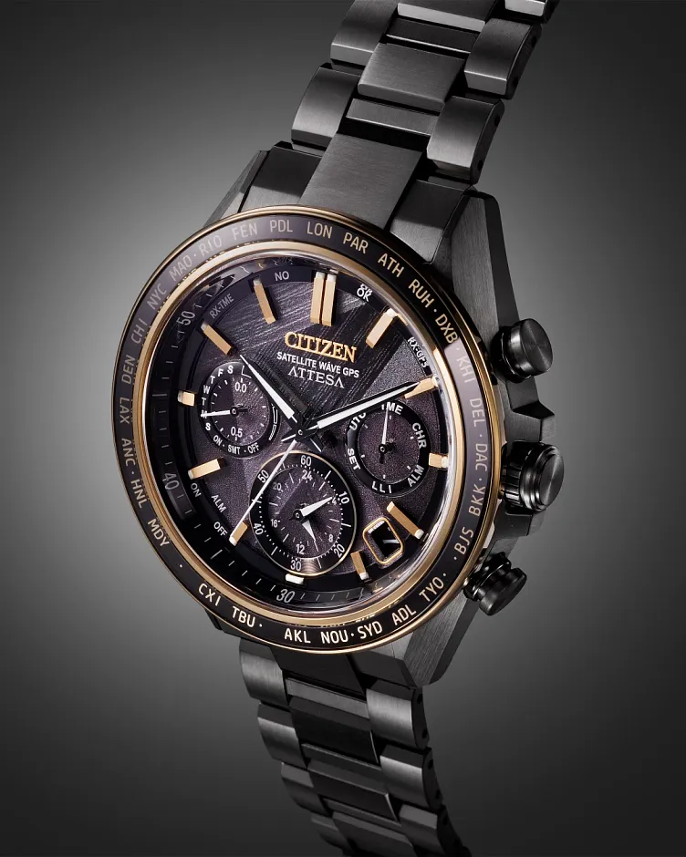ATTESA LIGHT in BLACK Black Dial Super Titanium with DLC Coating ATTESA LIGHT in BLACK Black Dial Super Titanium with DLC Coating